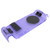 for Steam Deck Back Plate Heat Dissipation DIY Replacement Shell Case External Semiconductor Cooler for Steam Deck Purple Transparent Case
