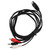 DIN 5 Pin to DC 3.5mm and 2 RCA Cable Universal DIN 5 Pin Male to DC 3.5mm and 2 RCA Male Sound Adapter Cable