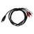 DIN 5 Pin to DC 3.5mm and 2 RCA Cable Universal DIN 5 Pin Male to DC 3.5mm and 2 RCA Male Sound Adapter Cable