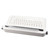 Vintage Bluetooth Keyboard 86 Keys Portable Wireless Keyboard with Integrated Stand for Windows for Android for IOS White