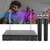 UHF Portable Dual Mic Handheld Wireless Microphone Receiver Kit for Karaoke (US 100-240V)739.4~763.4