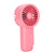 Mini Handheld Fan 500mAh USB Rechargeable 3 Speed Portable Fan with Carabiner for Office OutdoorRed