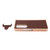 Phone Case Protective Cover for Samsung Galaxy Z Fold 4 Nano Plating Crocodilian Pattern Real Leather Scratch Proof Brown