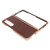 Phone Case Protective Cover for Samsung Galaxy Z Fold 4 Nano Plating Crocodilian Pattern Real Leather Scratch Proof Brown