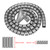 Flexible Spiral Tube Cable Organizer Wire Wrap Cord Protector Wire Storage Silver 1.5m * 28mm