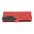 Phone Wallet Case PU Leather Double Colour Patchwork Magnetic Snap Flip Phone Wallet Case with Slot Holder Red