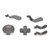 Joystick Metal Paddles Replacement Gamepad Metal Arrow Key Parts for Xbox One Elite