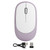 Wireless Mouse DPI Adjustable Chargable Optical Computer External Device with USB ReceiverPurple