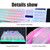 USB Gaming Keyboard and USB Mouse Combo LED Backlit Keyboard Firm Durable Colorful Glowing Gaming Mouse Computer Accessories