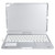 Wireless Folding Bluetooth Keyboard with 360 Degrees Rotation Stand Cover Case Fit for IOS TabletSilver