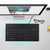 Ultra thin Mini Wired MC 9712 Keyboard USB Industrial Silent Business Keyboard Black