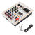 4 Channel Mixer Multifunction 48V Power Stereo Recording 4 Channel Mixing Console 100‑240VEU Plug