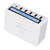 USB Phone Charging Station Block 40W 6 Port QC 3.0 Charging Hub Wireless Charging Base with LCD Dispaly 100‑240VWhite EU Plug