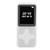 MP3 Player Bluetooth 5.0 1.77in LCD Screen Portable HiFi Music Player with FM Radio Recorder Alarm Clock Electronic Book White with 32GB Memory Card