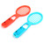 1 Pair Tennis Racquet Handle Motion Sensing Controller for Game Console Accessories(Red Blue )