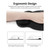 Anti-slip Office Gaming Mouse Pad with Memory Foam Wrist Pad Smooth Movement Accurate Positioning for PC Laptop Black