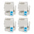 50pcs RJ11 Voice Module 90 Degrees Punch Down Stable Durable Corrosion Resistance Telephone Voice Module for Home