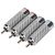 4Pcs RCA Sound Plug Chrome Plated Welding Phono RCA Male Plug for 8mm Wire Diameter Speaker Equipment