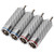 4Pcs RCA Sound Plug Chrome Plated Welding Phono RCA Male Plug for 8mm Wire Diameter Speaker Equipment