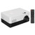 Mini Home Projector Portable LED 30000 Hours Lamp Bead Life HDR High Dynamic Technology Office ProjectorUK Plug