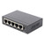 5 Port Ethernet Switch Professional High Speed 10 100Mbps Metal Shell 5 Port Network Switch for Home Network 100‑240V UK Plug