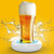 3.7V 110KHZ Ultrasonic Beer Foamer Beer Bubbler Built in 1800mah Lithium Battery