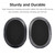 High Quality Headset Cushion Replacement Breathable Ear Pads Compatible with Kingston HyperX Cloud II(Black Protein Skin)