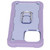 Scratchproof Armor Covers with Stand for IPhone 13 Pro Max Mobile Phones Armor Protect Case(Purple Purple )