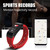 Color Screen Smartband Heart Rate Monitor Waterproof Sport Smart Wristband (Red)