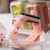 LED Children Cartoon Sports Watch LED Waterproof Touch Student Electronic Watch with Figure DecorationSkin Color with Rabbit