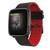 Waterproof Rate Monitoring Sports Step Watch Bracelet Bluetooth Smart Wristband Black Red