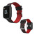 Waterproof Rate Monitoring Sports Step Watch Bracelet Bluetooth Smart Wristband Black Red