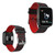 Waterproof Rate Monitoring Sports Step Watch Bracelet Bluetooth Smart Wristband Black Red