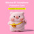 Cute Cartoon Wireless BT Earbuds Protective Case Headphone Storage Case Soft Silicone Shell Compatible with Lenovo LP40 Pink Pig