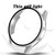 Smartwatch Full Cover Case with Tempered Glass Film Smartwatch Screen Protector Case for GT3 46mm Silver