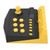 Arcade Game Joystick Plug and Play Fight Stick Controller with Burst Function for Switch for Switch Lite Black Yellow