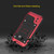 Zinc Alloy Silicone IP68 Waterproof Stylish Case Cover For Iphone X (Red)