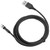 3 in 1 360 Degree Rotate TypeC Magnetic USB Charger Micro USB Fast Charging Cable 1M(Black )