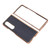 Mobile Phone Case Nano Electroplated Cowhide Cross Grain Phone Protective Cover for Samsung Galaxy Z Fold 4 Blue