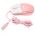 Wired Mouse Ergonomic Streamlined Cool RGB Optical Sensor Gaming Mechanical Mouse for Home Office Pink White