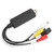 Video Collection Card Black Portable USB 2.0 for Windows XP/Vista/7/8/10/Linux Converter