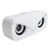 Sada V6 Bluetooth Dual Loudspeaker with LED Light Desktop Mini Portable Audio SpeakerWhite