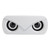 Sada V6 Bluetooth Dual Loudspeaker with LED Light Desktop Mini Portable Audio SpeakerWhite