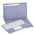Tablet Keyboard Case 12.4in for Tab S8 Plus 2022 for S7 FE 2021 for S7 Plus 2020 With Pen Slot Purple Detachable Trackpad Case Touchpad