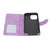 2 in 1 Wallet Flip Phone Case Magnetic Removable Leather Phone Protective Case for IPhone 13 Pro Purple
