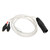 XLR 4 Pin Male Headphone Cable 3.9ft Left and Right Channel Headphone Cable for Sennheiser HD580 HD600 HD650 HD25 HD545