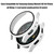 PC Frame Tempered Glass Case Compatible for Samsung Galaxy Watch5 40/44/45mm Shockproof Smartwatch Protective Covers