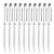 10Pcs Stylus 2‑in‑1 Capacitive Touch Screen Ballpoint Pens Metal Computer AccessoriesWhite