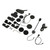 Helmet Bluetooth Headset 6 Persons Talking 6561.7ft Range Intelligent Noise Cancellation Motorbike Bluetooth Intercom