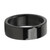 Smart Ring Health Tracker Ceramic Stainless Steel Bluetooth Sleep Monitoring Step Counter IPX8 Waterproof Smart Fitness Ring for Men and Women Black